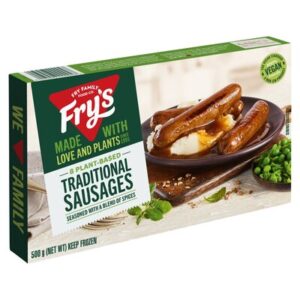 fry's plant-based traditional sausage 62g (80s)