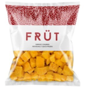 frut frozen mango cubes 1kg